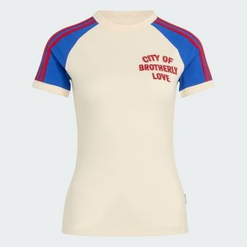 Adidas 愛迪達 City T-shirt KE0654 女 T恤 運動上衣 休閒短袖 費城 米白