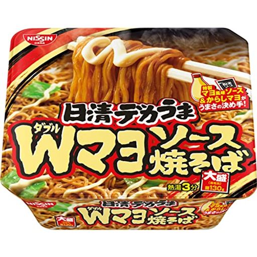 日清食品 デカうま Wマヨソース焼そば 153G 12個