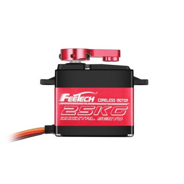 飛特金屬鋁中殼25kg35kg空心杯不銹鋼齒180度防水大扭力數字舵機