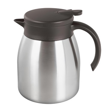 FREIZ 和平 Fortec 緞面茶壺 RH-1739 1L 保溫保冷效果佳 輕巧易用  銀色  1個