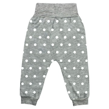 baa baa sheepz 抱抱羊 Bamboo Long Pants 護肚褲  12-18個月  95% 竹纖維  灰色波點  1件