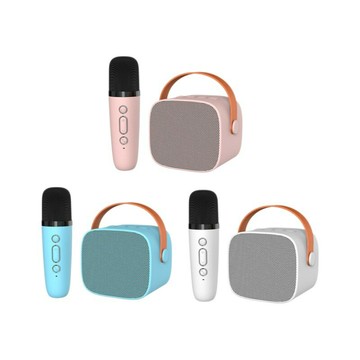 現貨話筒音響一體麥克風家庭ktv音響套裝家用k歌神器無線音箱【Snowbelle優選】