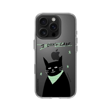iPhone 16 Pro Clear Case（相機按鈕） 透明 - 小犬工作室 The little K9s - I don't care.
