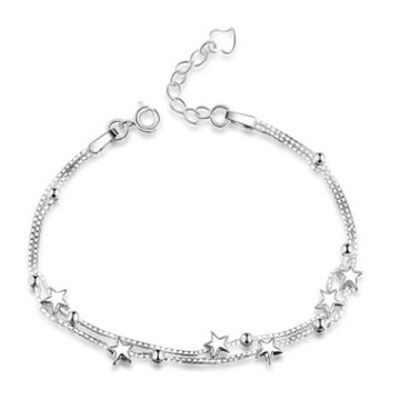 925純銀手鍊 手環-時尚簡約氣質百搭生日情人節禮物女飾品73gl18【獨家進口】【米蘭精品】