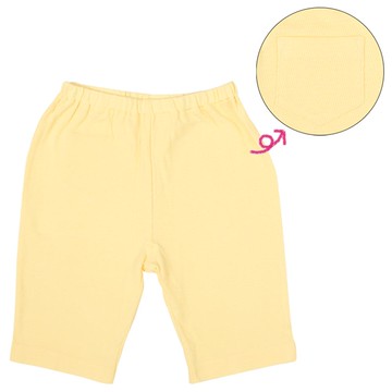 akachan honpo - 5分內搭褲-黃色