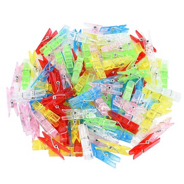 小夾子 塑膠小夾子 塑膠夾 拍立得相片小木夾 彩色文件夾 文具夾 小衣夾 名片書籤夾 贈品禮品 A5486