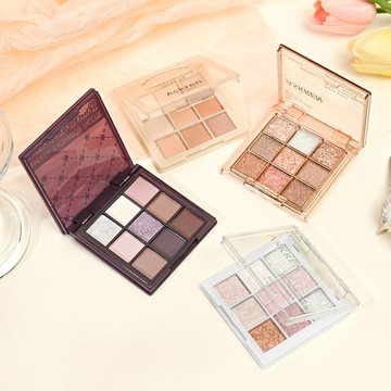 Askren 九色眼影盤 一盤多用 爆閃粉紅大地系 9色眼影盤