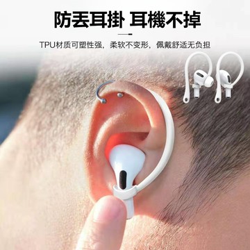 適用 蘋果AirPods pro 4 3 2 藍牙耳機 防丟 防掉落 耳機掛鉤 運動跑步防丟防滑掛鉤 硅膠掛鉤