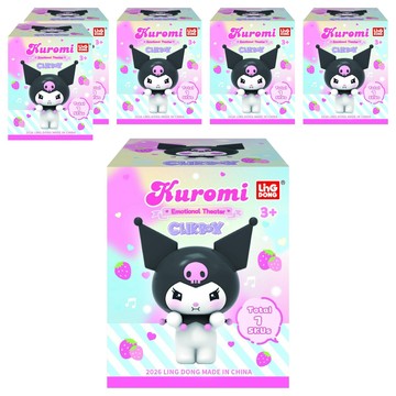 LDCX 靈動創想 Sanrio 三麗鷗 KUROMI 酷洛米 的情緒小劇場6件組 LD95255 款式隨機  1套