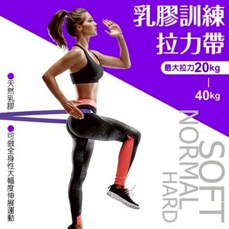 【成功SUCCESS】 進階用乳膠訓練拉力帶 30公斤 紫色 運動/健身/伸展 #S4733