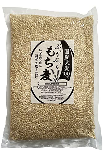 もち麦 国産 1kg 国産大麦100％ こだわりの美味しさ 無添加 食物繊維が豊富 ぷちぷちもちもち食感 いつものご飯に混ぜて炊くだけ