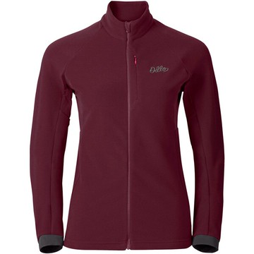 ├登山樂┤瑞士 ODLO 女夾克立領彈性刷毛腋側透氣-葡萄紫 # 61228130258