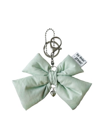 雙織帶鑰匙圈_柔和綠