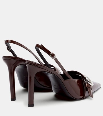 Coperni Belt Stiletto leather slingback pumps