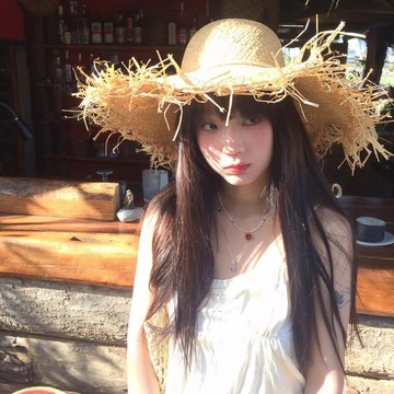 💰超值好貨⏰限時搶購夏天ins出遊度假風拉菲草草帽女 大帽簷遮陽防曬毛邊氣質沙灘帽 R8QO