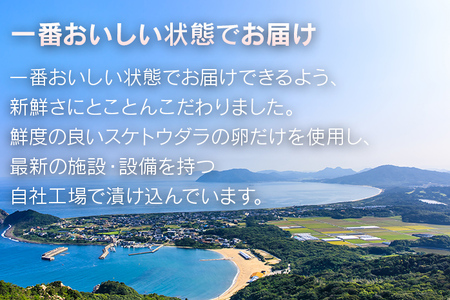 無着色／海千の「辛子明太子「匠」450g（225g×2袋）」※樽入り