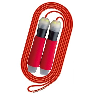 Q/XPIN Lite 炫彩培林跳繩 可調長度 海綿握把  240cm  紅色  1個