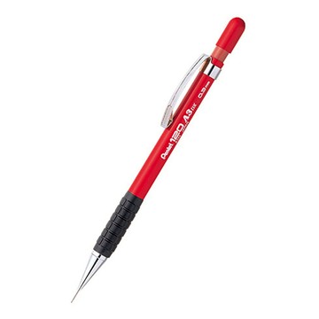 Pentel飛龍 A313-B 自動鉛筆 0.3mm 人體工學設計 精細耐用 紅色筆身  1支