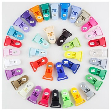 ⭐臺灣出貨🌈免運⭐DIY環保彩色塑料夾子鴨嘴夾嬰兒防掉鏈奶嘴夾口水巾兒童玩具防丟【可開票】