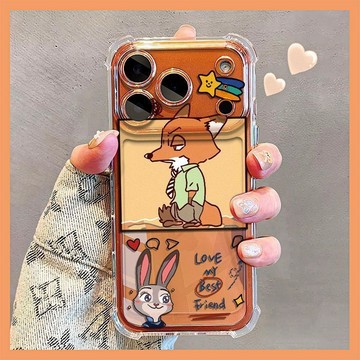 四角尼克朱迪iPhone蘋果17/18 防摔15/16防護14/13保護殼12/11手機殼 潮