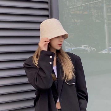 不規則漁夫帽女夏季遮陽防曬帽子日系水桶帽百搭韓版潮薄款盆帽潮—貼心服飾