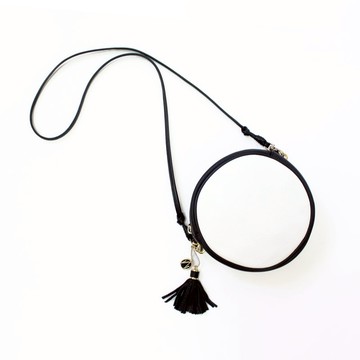 圓形  幾何 玩味型格 真皮兩用斜背手拿包