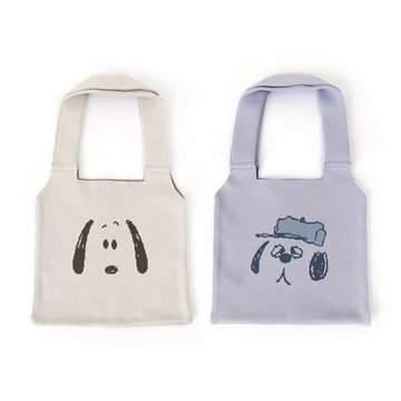 Peanuts史努比針織肩背包 norns Original Design Snoopy Olaf 編織包 手提肩背兩用