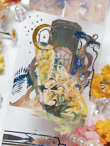 命運交響 PET 紙膠帶 貝殼光 10米卷