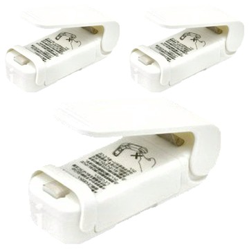 LEC 塑膠袋封口機 操作簡便 輕巧好攜帶  白色  3個