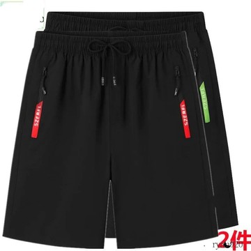 ✨限時優惠⚡ 短褲 男 冰絲 運動 寬鬆 五分褲 休閒 夏季 耐磨 抗皺 防汙 抽繩 港風 短褲男 牛仔短褲 男短褲