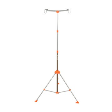 【LIFECODE】鋁合金雙掛勾伸縮野營燈架(附提袋)