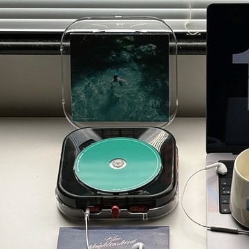 R400 CD player 高音質 果凍機 便攜式 藍牙 (迷霧黑)