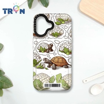 TRON IPHONE 16 烏龜與花椰菜系列 防摔 MAGSAFE 磁吸 太空載具殼 透白 手機殼