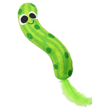 PET ZONE 貓咪玩具 踢踢包 內含貓草木天蓼 互動玩具 耐用材質  酸黃瓜  1個