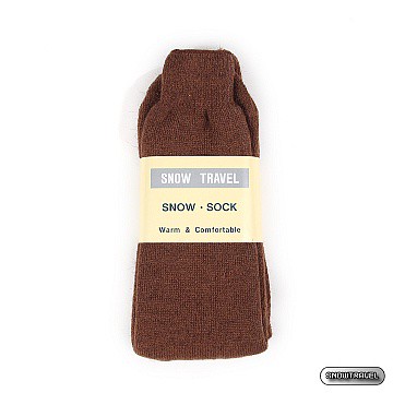 《SNOW TRAVEL》保暖雪襪(咖啡)5入