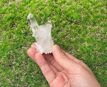 天然冰透體立體白水晶小晶簇 能量 家居 辦公室 療癒 擺件