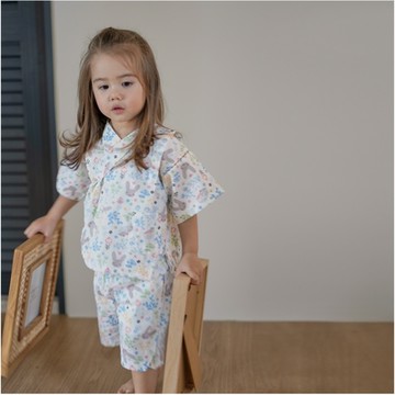 Baby童衣 日式造型和風男女童浴衣短袖套裝 60157