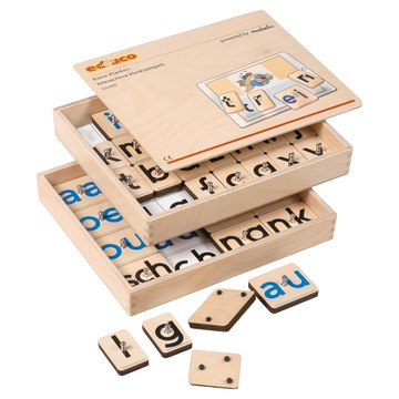 Educo 英語自然拼讀套裝 互動木製印章  學習魔法盒  1組