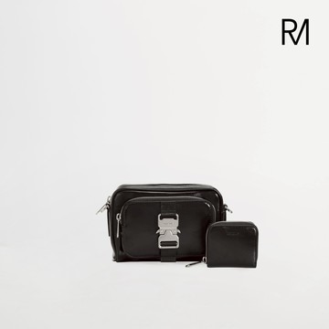 【ROBINMAY】維克斜背包(橫式)(黑色)
