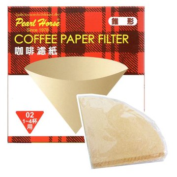 寶馬牌 椎型咖啡濾紙-1~4杯用-50枚入x6盒