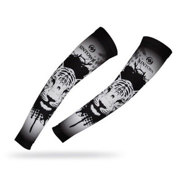 現貨+預購 防曬袖套運動袖套-時尚帥氣老虎印花路跑登山健走自行車袖套臂套73fm24【獨家進口】【米蘭精品】