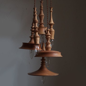 免運開立發票 落地燈 立燈 吊燈 壁燈 檯燈 燈具 日式ins復古實木手作吧臺吊燈臥室床頭燈木燈民宿咖啡館 出貨快速pyy0018