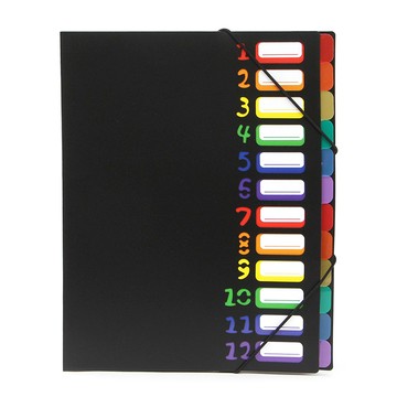 Super Ssaem Edu 彩虹12格風琴夾  1個  混色