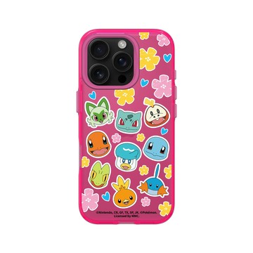 iPhone 16 Pro Clear 粉漾桃 - 寶可夢 Pokemon - 最初的夥伴大集合