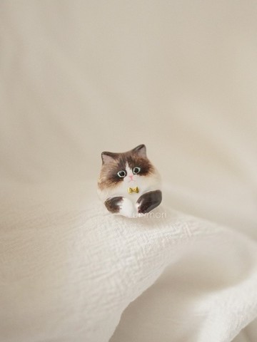 獨角森林unimori  粘土小動物客製化  半立體貓貓半身像