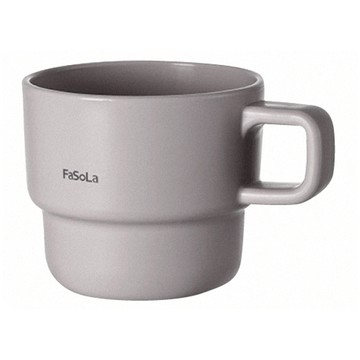 FaSoLa 淡雅系創意疊疊漱口杯 320ml 灰色  1個