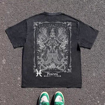 王有病工作室 重磅260G！滿杯圖案復古vintage小眾創意短袖T恤