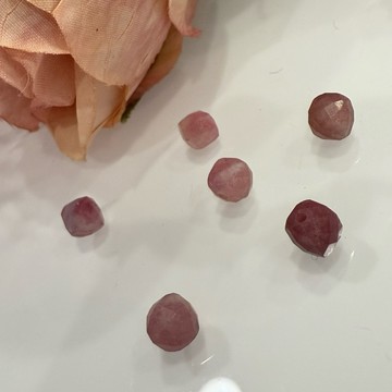 💕 𝓒. 𝓣 晶寶💕粉碧璽 方糖 設計 單珠 散珠 diy 5+mm左右