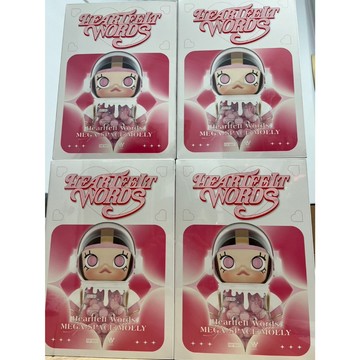 Pop mart 泡泡瑪特 400% MEGA SPACE MOLLY 心語 盲盒 情人節 pop mart 公仔 玩具