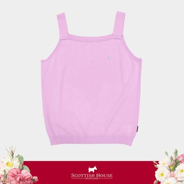 【SCOTTISH HOUSE】 浪滿紫涼感寬肩針織背心 CGT21421